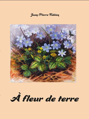cover image of À fleur de terre